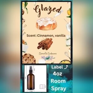 New Elemental Endeavors "Glazed" All-Natural, Handmade Spray- 4oz